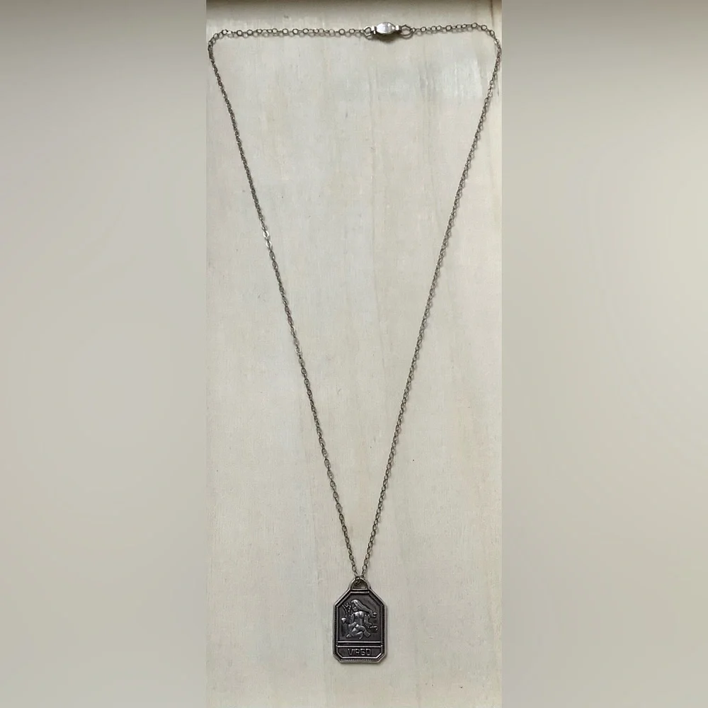 Virgo zodiac pendant-charm 16” chain (astrology) New Vintage sterling silver - Picture 6 of 13